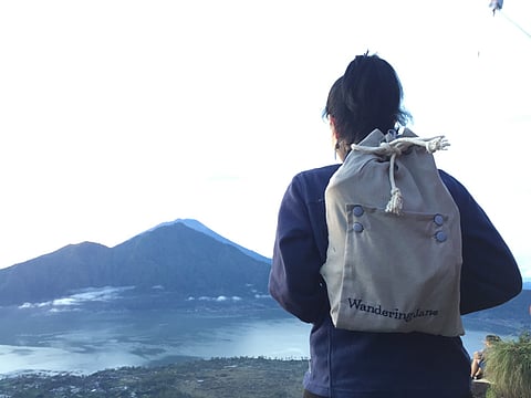 Garima enjoys a scenic view in Bali